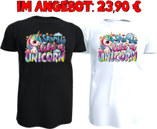 Lade das Bild in den Galerie-Viewer, Einhorn Shirt - Sparkle / schwarz oder weiß