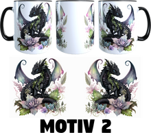 Lade das Bild in den Galerie-Viewer, Aquarell Drachen Tasse / 3 Varianten