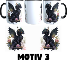 Lade das Bild in den Galerie-Viewer, Aquarell Drachen Tasse / 3 Varianten