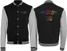 Lade das Bild in den Galerie-Viewer, College Jacke / Deichpunk Design Style / schwarz/grau