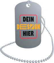 Lade das Bild in den Galerie-Viewer, Dog Tag mit Wunschdruck