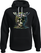 Lade das Bild in den Galerie-Viewer, Skull & Totenkopfmotte Hoodie / Aufdruck vorn oder hinten