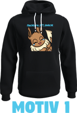 Lade das Bild in den Galerie-Viewer, Der nachtara_197_unlicht Emote Hoodie Motiv 1-5