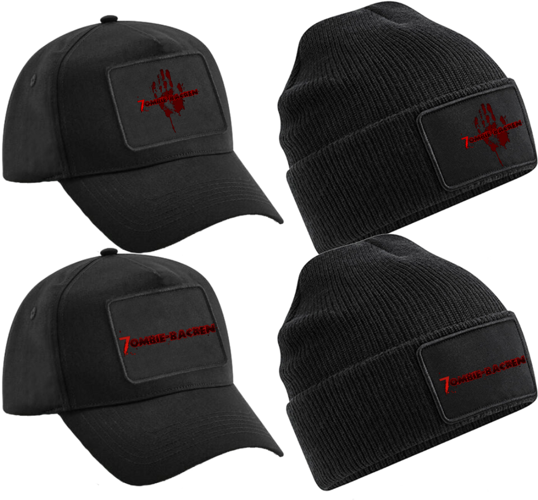 Die Zombie-Backen Cap oder Mütze inkl. Klettpatch / 2 Varianten