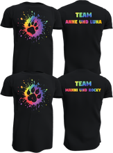 Lade das Bild in den Galerie-Viewer, Bunte Katzen- oder Hundepfote mit Wunschnamen / Rückendruck abwählbar