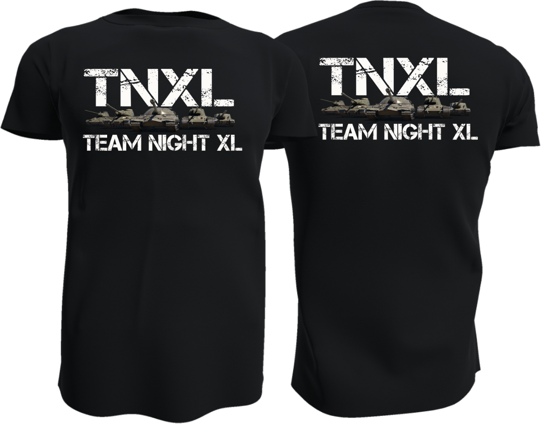 Das TNXL Shirt / Aufdruck vorn oder hinten / Logo Schrift unten