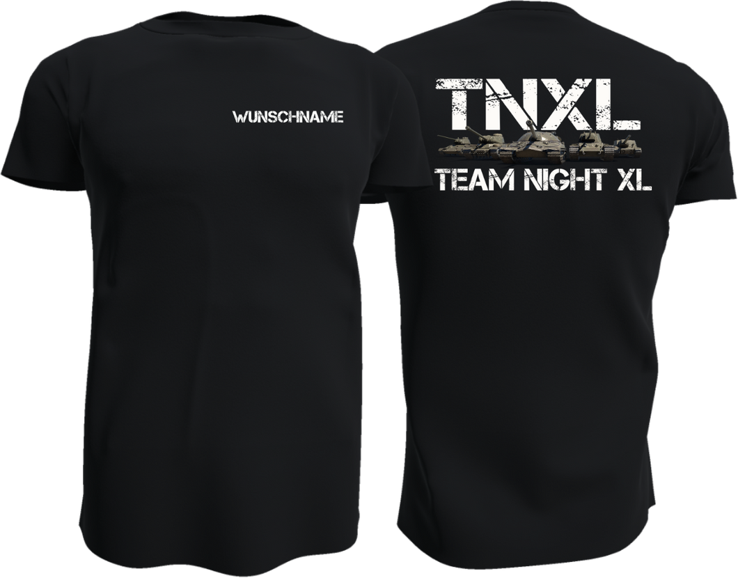 Das TNXL Shirt / mit Deinem Wunschnamen / Logo Schrift unten