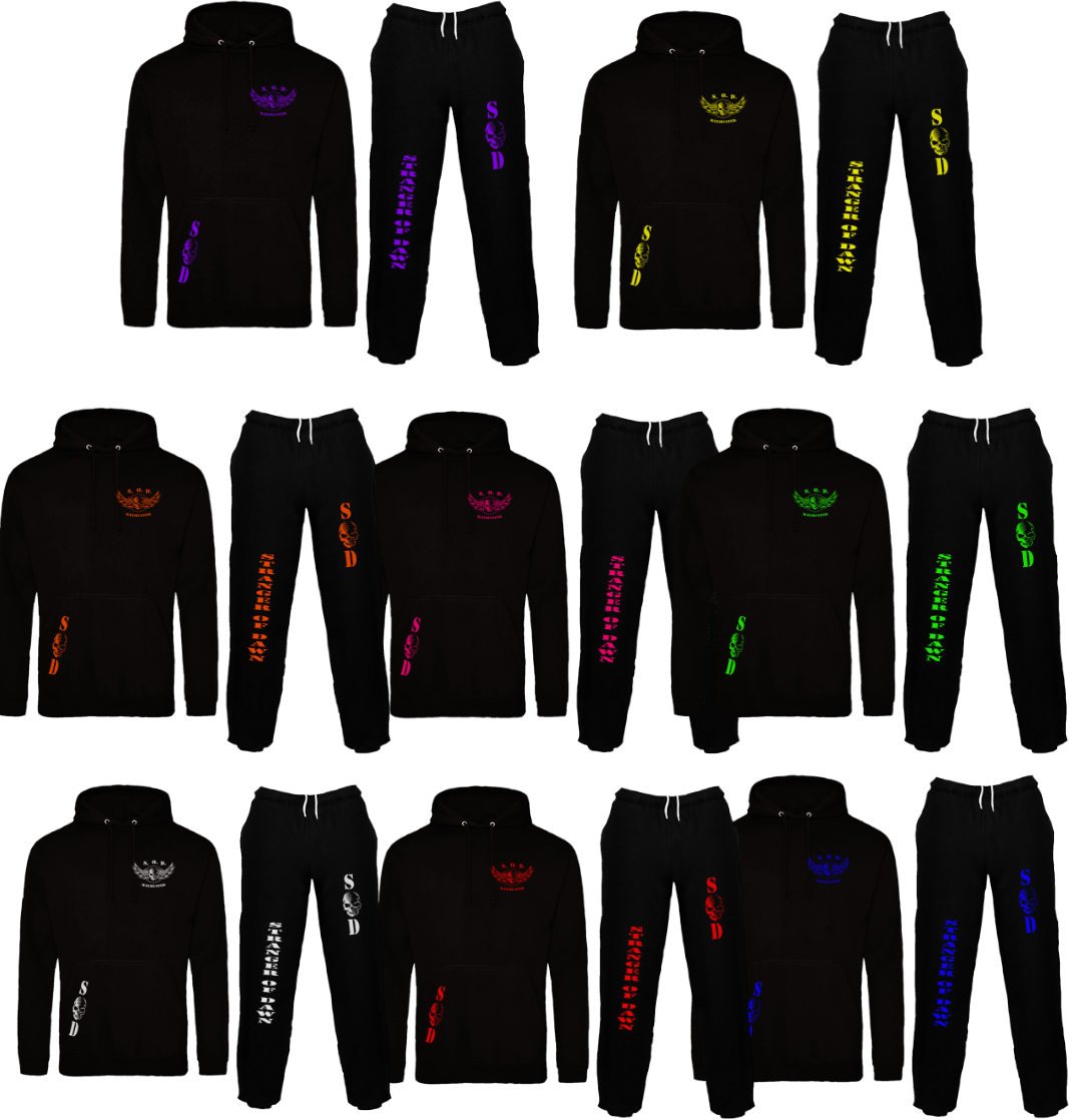 SoD Jogginganzug mit Hoodie und Clannamen / viele Farben möglich