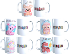 Lade das Bild in den Galerie-Viewer, Hübsche Kindertasse mit Wunschname / 5 Motive