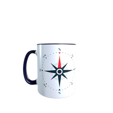 Lade das Bild in den Galerie-Viewer, Kompasstasse mit norddeutschem Spruch