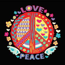 Lade das Bild in den Galerie-Viewer, Love and Peace Shirt in bunt