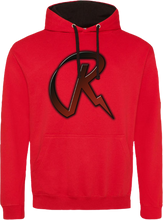 Lade das Bild in den Galerie-Viewer, Ra9narokkr Hoodie rot/schwarz