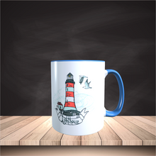 Lade das Bild in den Galerie-Viewer, Hübsche Leuchtturmtasse mit Plattdeutschem Spruch