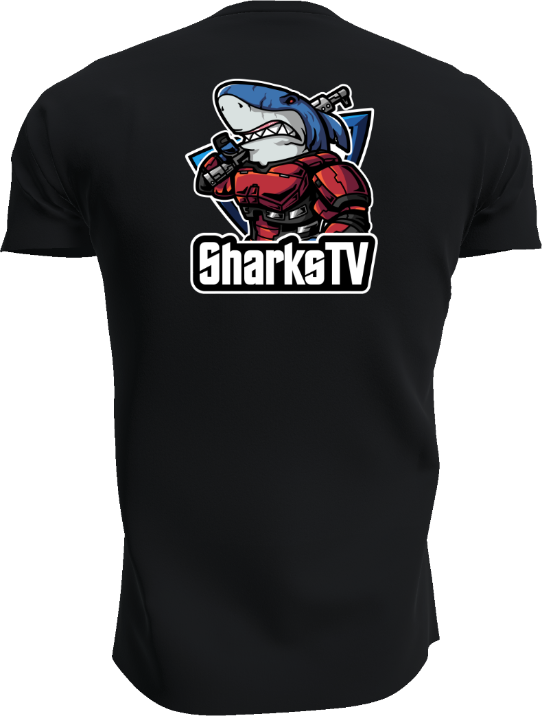 Das SharksTV Shirt Aufdruck hinten