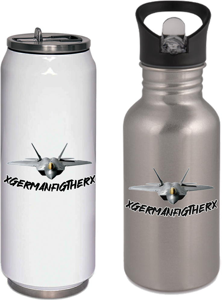 Die XGermanFighterX Thermodose oder Trinkflasche mit seinem Emote