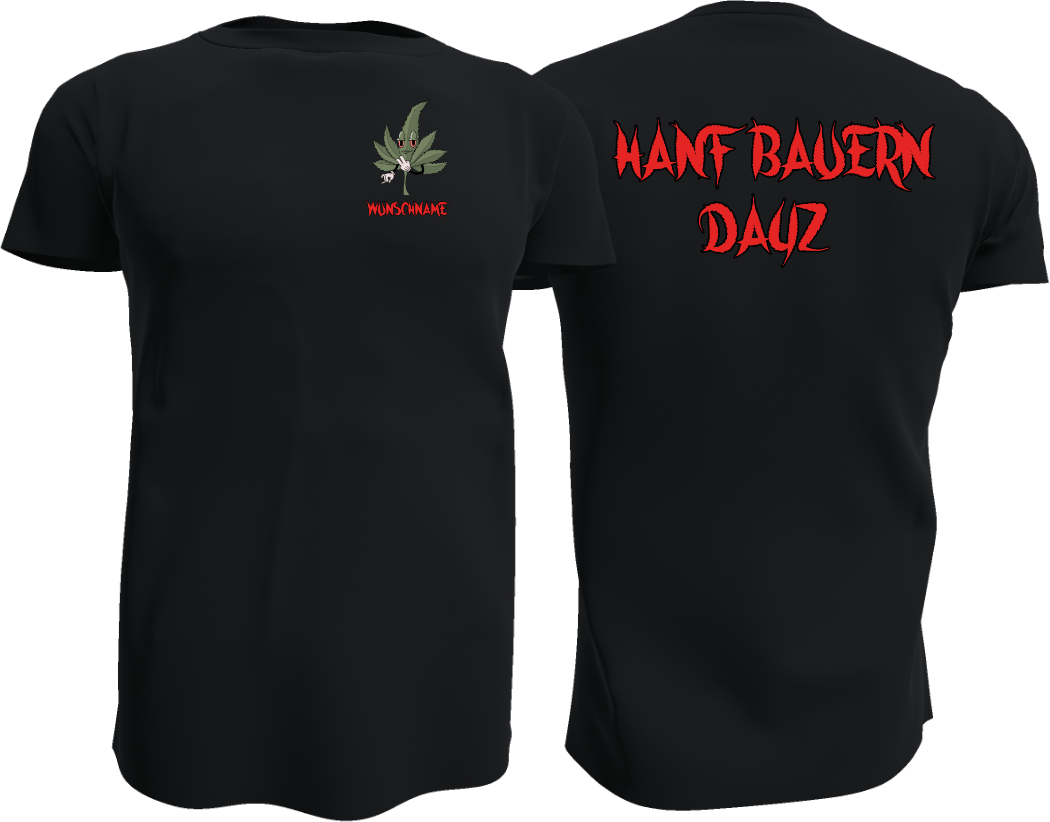 Das Hanf Bauern Shirt mit Deinem Wunschnamen DAYZ Edition