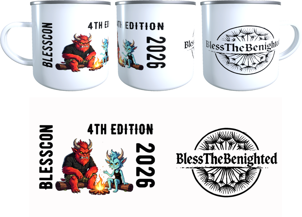 Die BlessCon 2026 - Emaille Tasse – Deichpunk Design