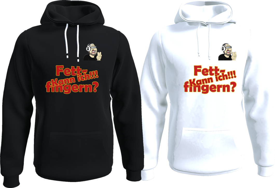 Der Painterchen fettfingern Hoodie / schwarz oder weiß