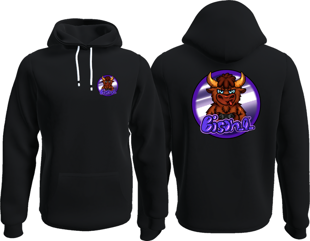 Der BISON_0_ Hoodie schwarz