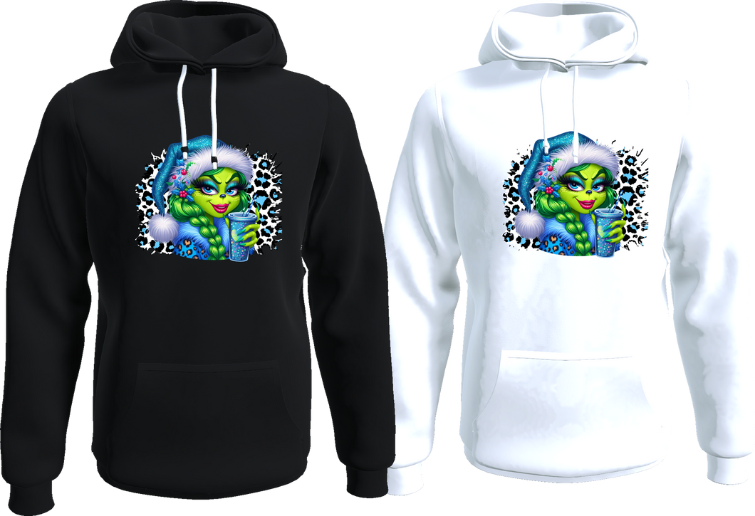 Grinch Lady Hoodie / schwarz oder weiß