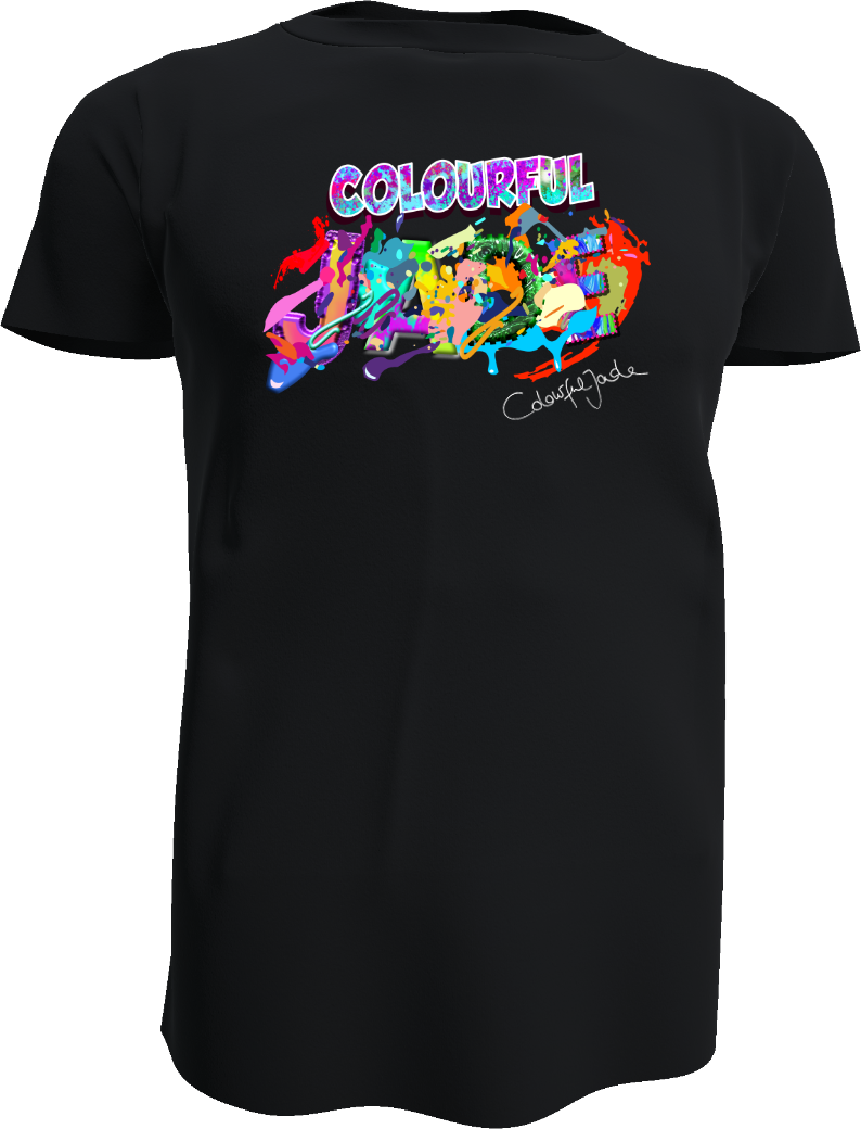 Das ColourfulJade Shirt / Logo mit Unterschrift