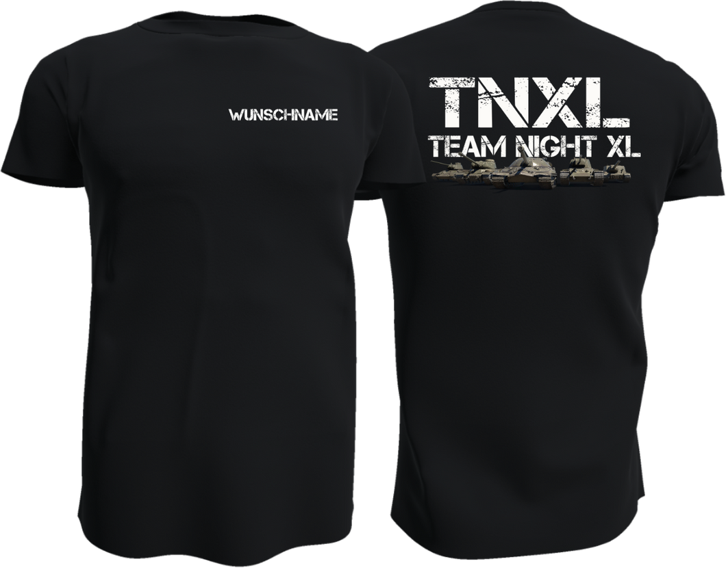 Das TNXL Shirt / mit Deinem Wunschnamen / Logo Schrift oben