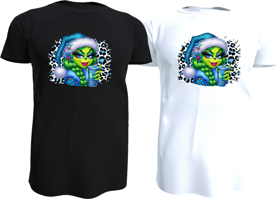 Grinch Lady Shirt / schwarz oder weiß