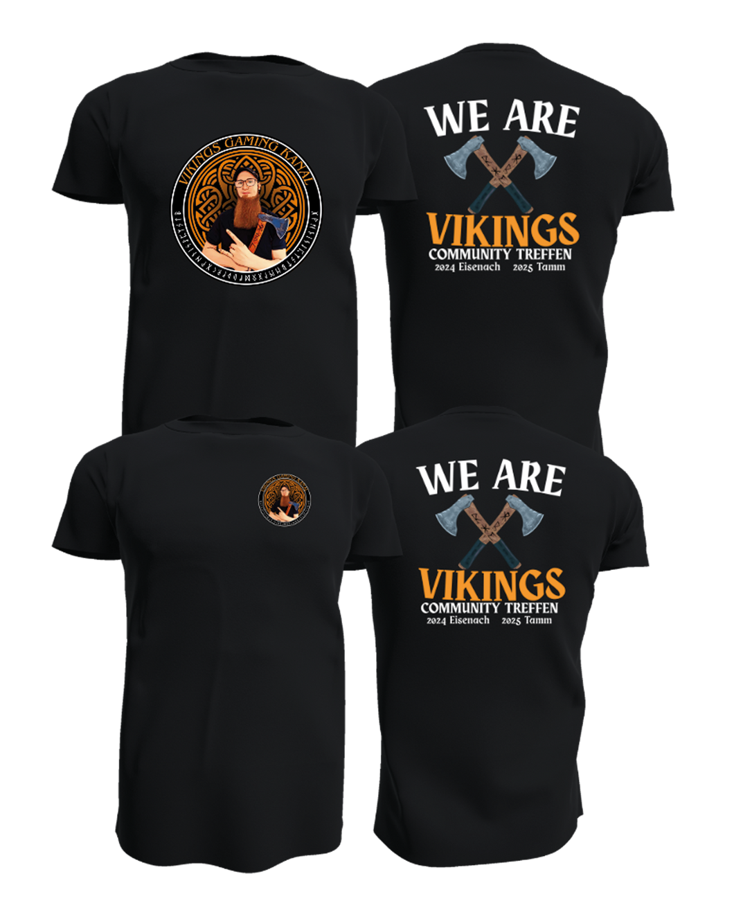 We are Vikings 2025 - Community Treffen Shirt / schwarz / 2 Varianten