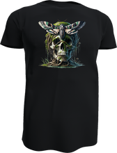 Lade das Bild in den Galerie-Viewer, Skull &amp; Totenkopfmotte Shirt / Aufdruck vorn oder hinten
