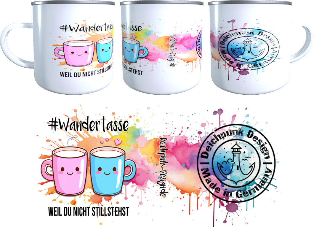#Wandertasse Emaille