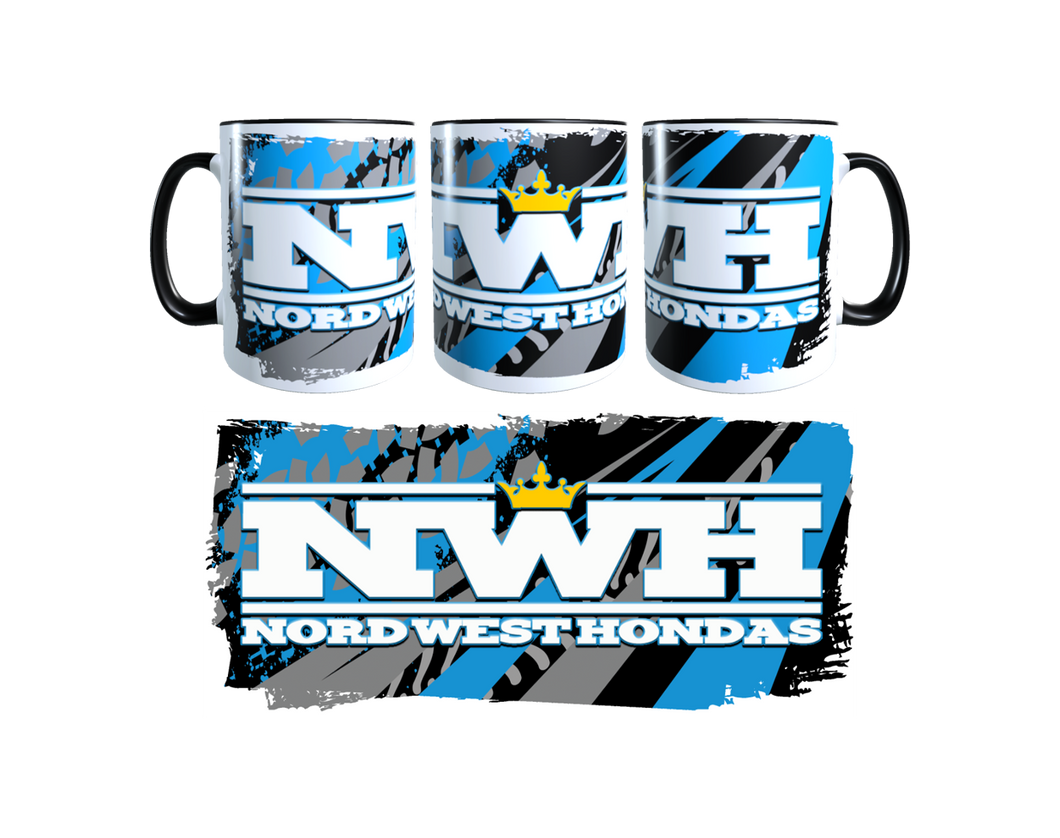 Nord-West-Hondas Tasse / weißes Logo