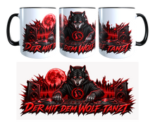 Lade das Bild in den Galerie-Viewer, derWolfpack Tasse / der oder die mit dem Wolf tanzt / 2 Varianten
