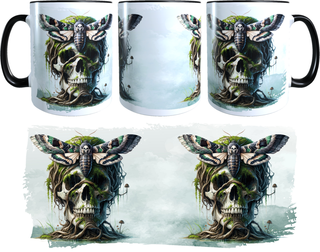 Skull & Totenkopfmotte Tasse