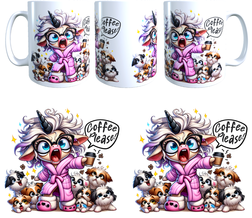 Schrulliges Einhorn Tasse