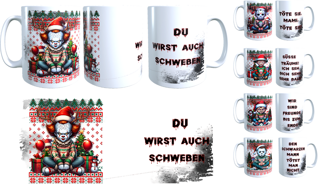 Horror Xmas - Tasse / verschiedene Figuren