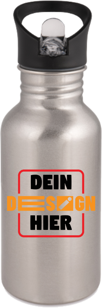 Edelstahl Trinkflasche mit Wunschmotiv