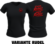 Lade das Bild in den Galerie-Viewer, derWolfpack Shirt female / Logo klein + Schriftzug Rücken / 3 Varianten
