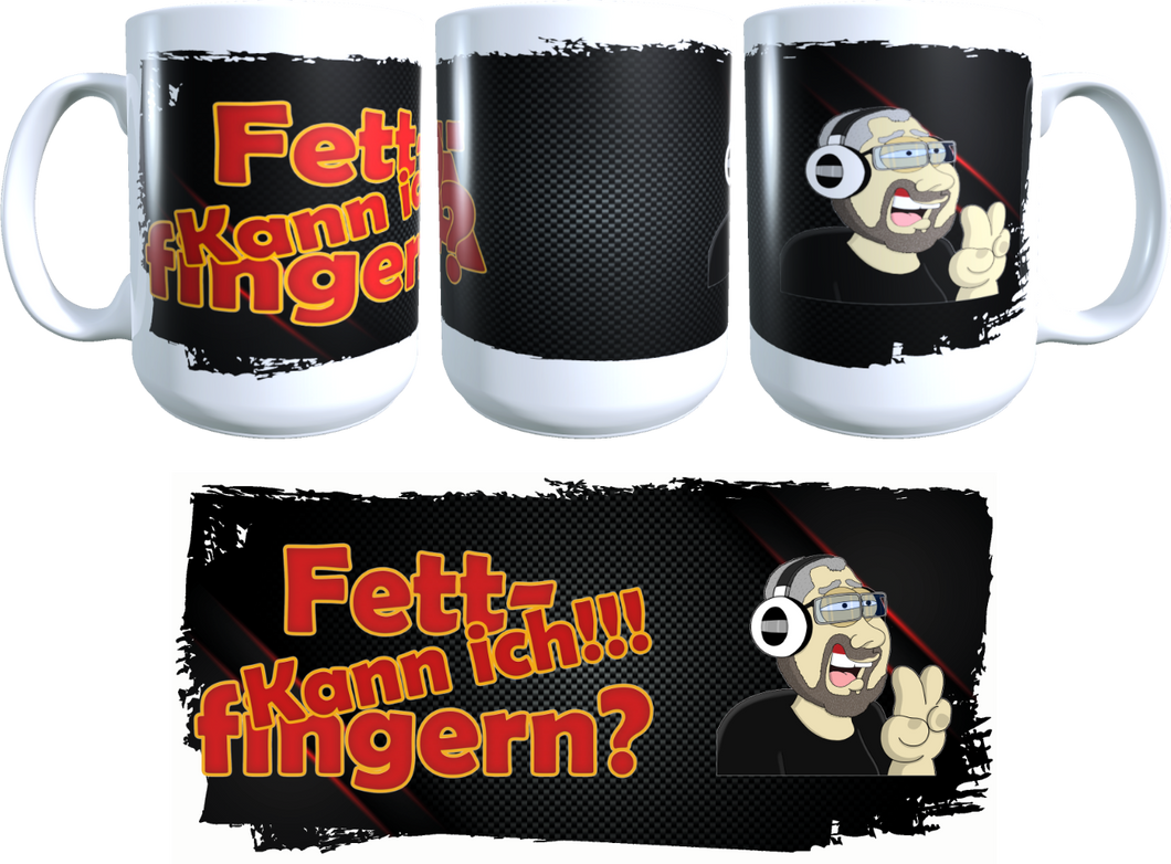 Die Painterchen XL Tasse / fettfingern dunkel