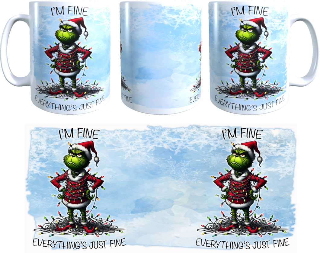 Grinch Tasse - Everything´s just fine