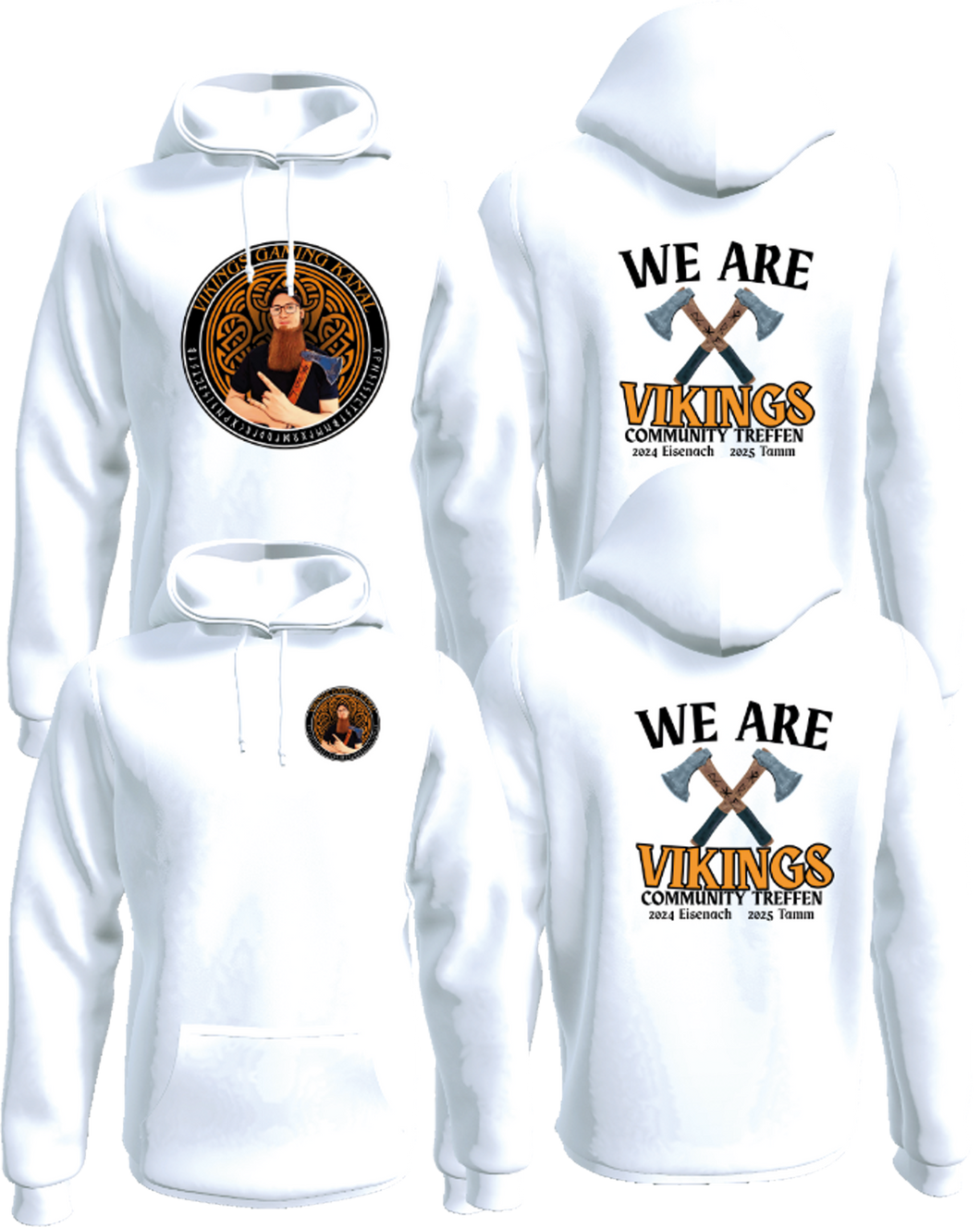 We are Vikings 2025 - Community Treffen Hoodie / weiß / 2 Varianten