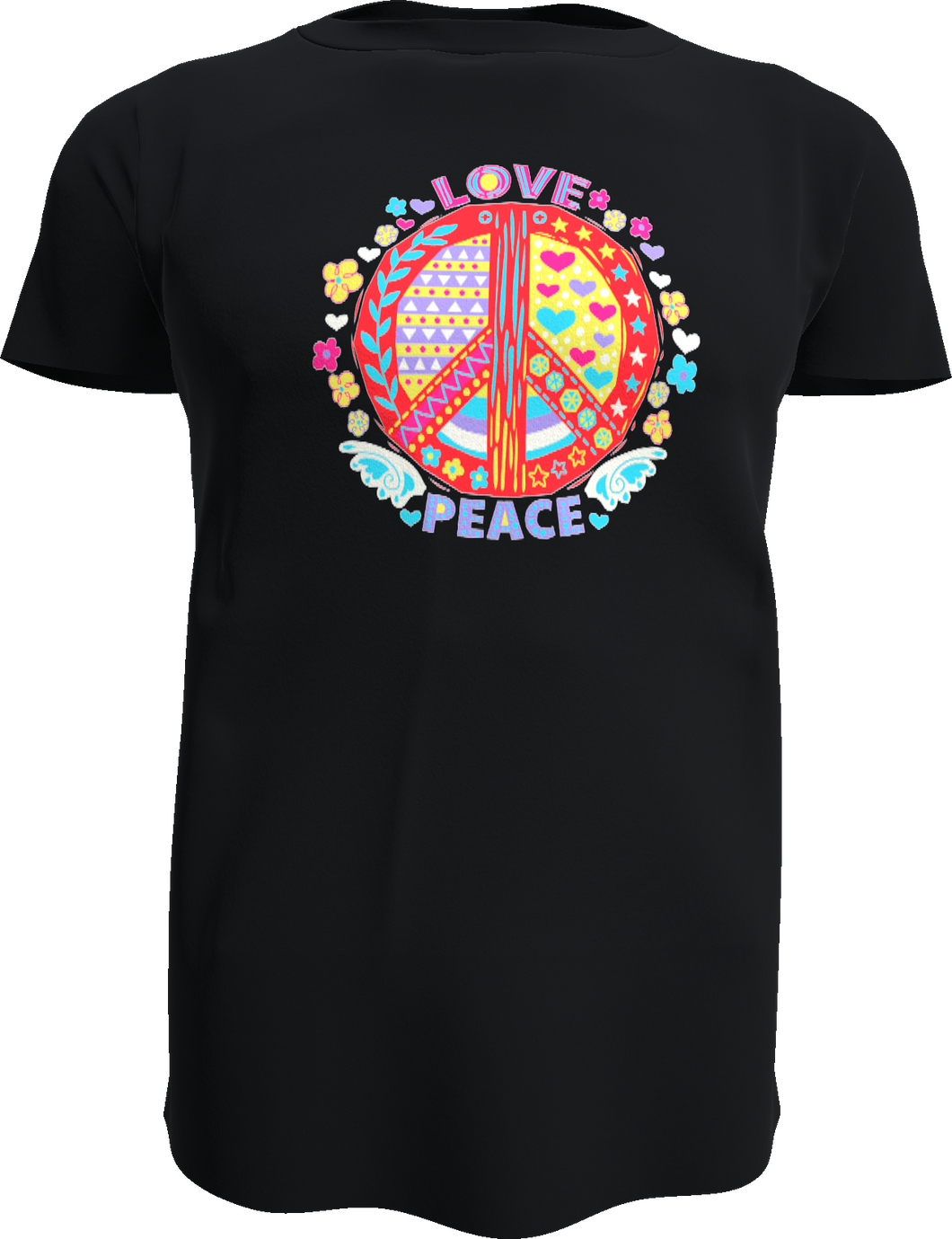 Love and Peace Shirt in bunt