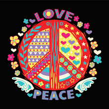 Lade das Bild in den Galerie-Viewer, Love and Peace Shirt in bunt
