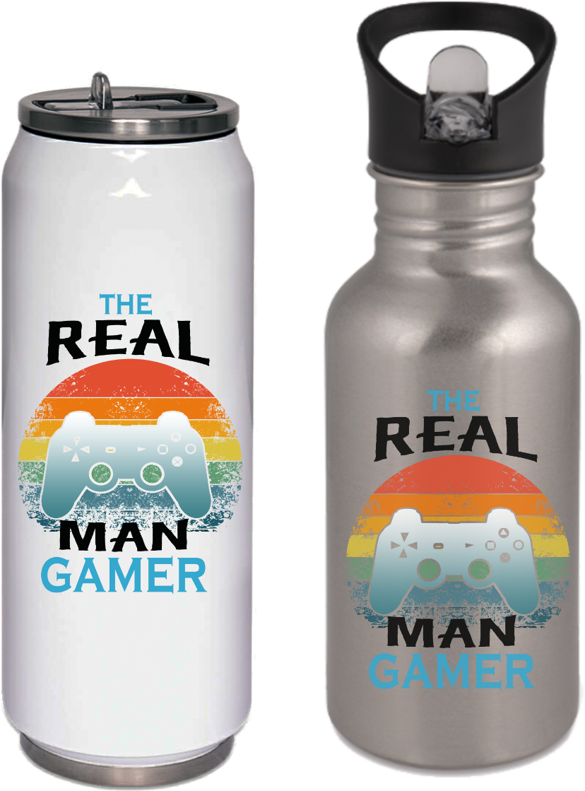 The real Man Gamer - Thermodose oder Trinkflasche