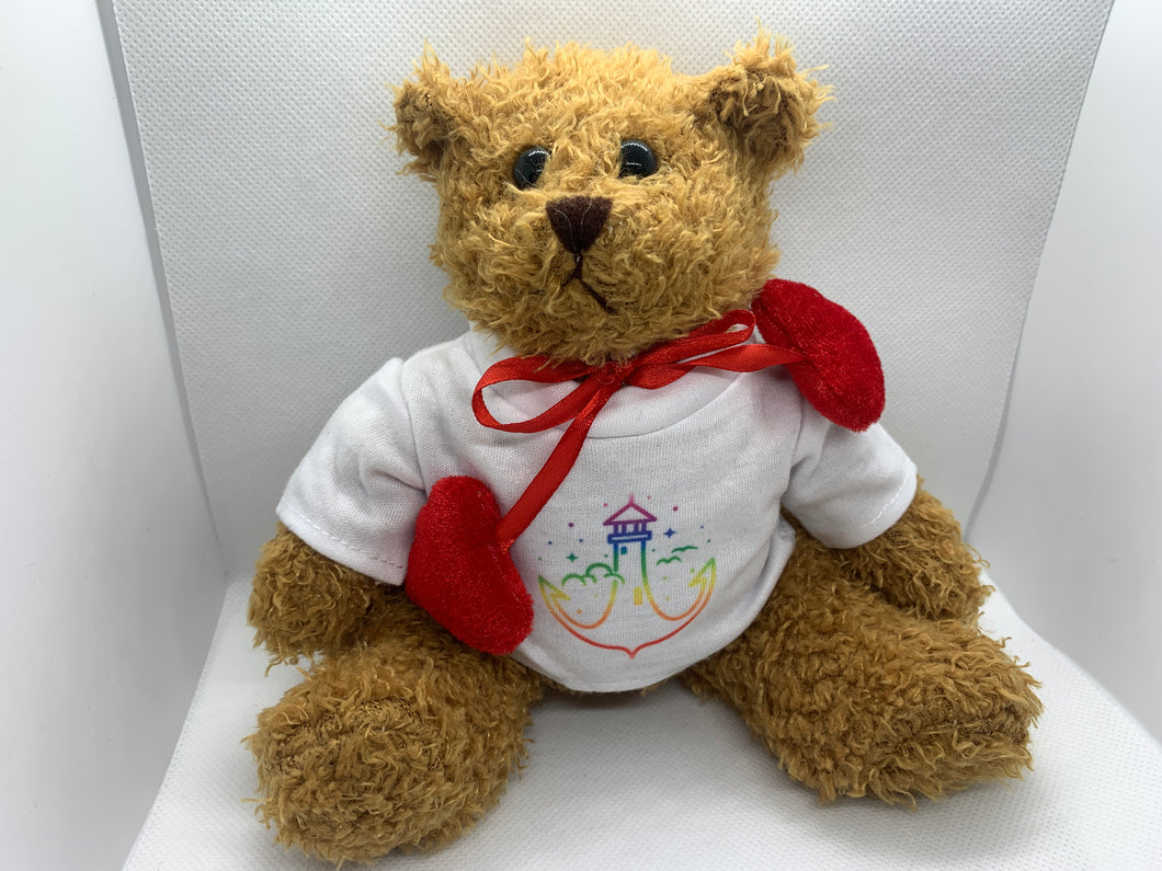 Retro Teddybär mit bedruckbarem Shirt