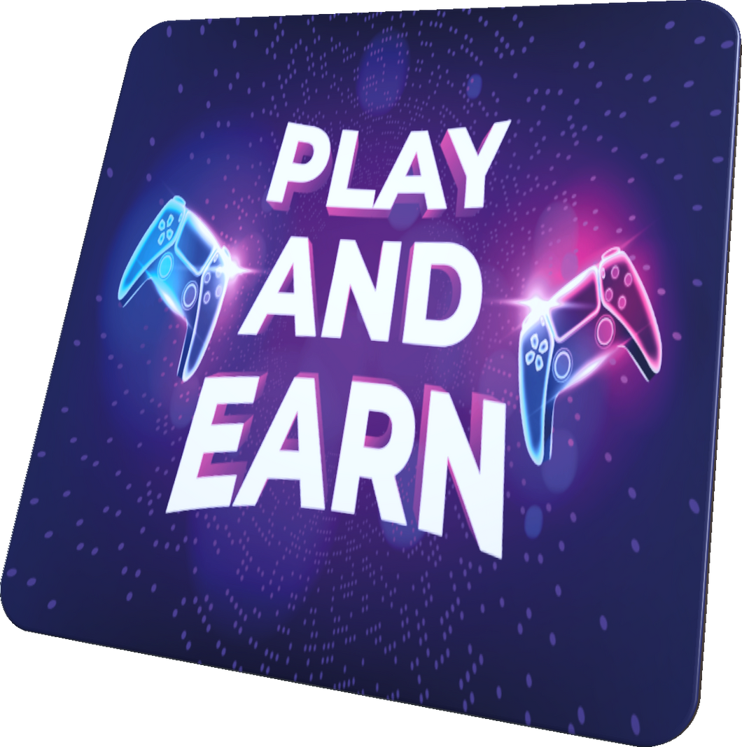 Untersetzer Gaming Play and Earn / Set oder einzeln