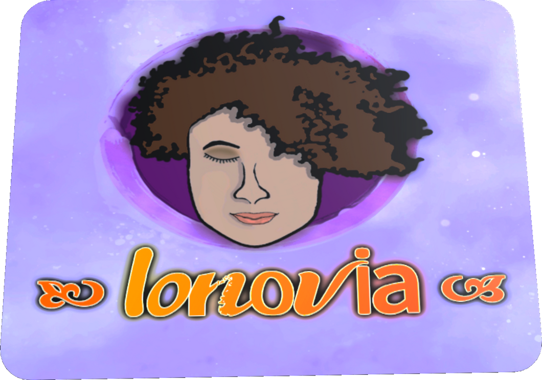Ionovia Magnet Sticker mit lila Hintergrund