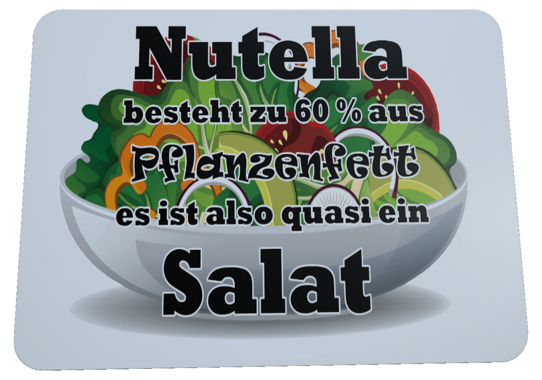 Nutella ist Salat Magnet